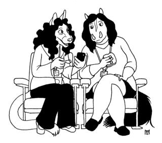 thumbnail of 'inktober 2019 #18 - polly and matilda' piece